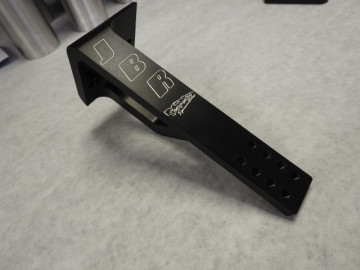 RBZ-101-HD  Billet Throttle Cable Bracket: Big & Ugly  Birdcatcher  Buzzardcatcher Carbon Fiber Hat